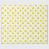 Bienenstöcke und niedliche Honigbienen | Geschenkpapier (Flach)