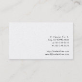 Bienenstöcke Visitenkarte (Rückseite)