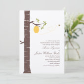 Bienenstockeinladung Einladung (Stehend Vorderseite)