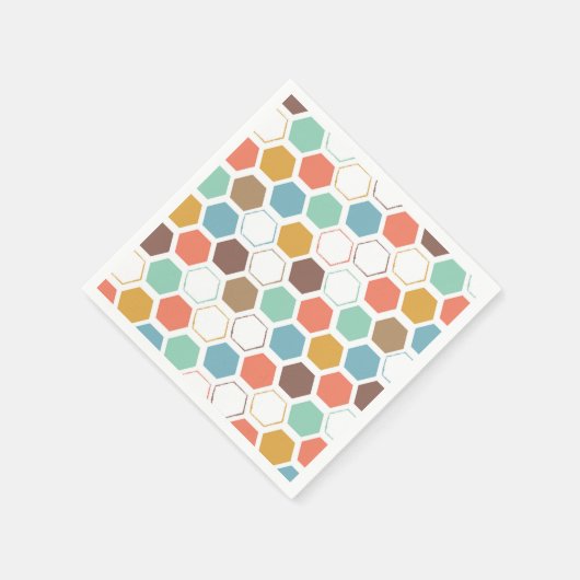 Bienenstockmodul-Muster Serviette (Ecke)