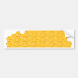 Bienenstockwabenmuster Autoaufkleber