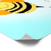 Bienenstopfbumble-Biene - individuell anpassbares Poster (Ecke)