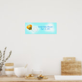 Bienenstopfbumble-Biene - individuell anpassbares Poster (Küche)