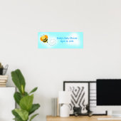 Bienenstopfbumble-Biene - individuell anpassbares Poster (Heimbüro)