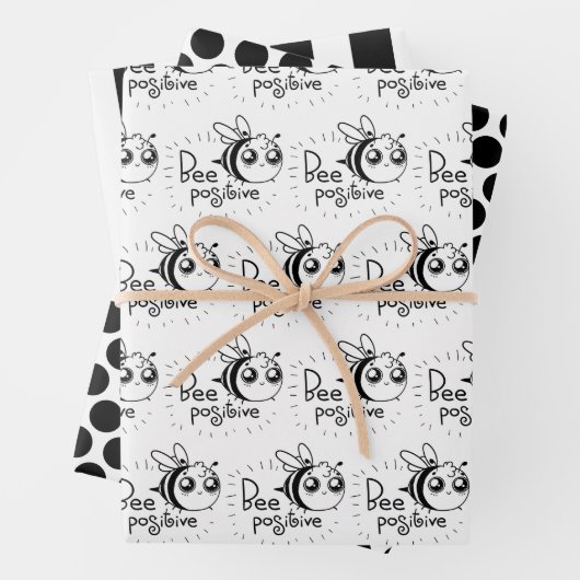 Bienenstöpferpapier-Blatt-Set Geschenkpapier Set (Beispiel)