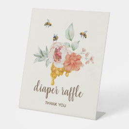 Bienenstöpsel Honeycomb Babydusche Windelwanne Sockelschild