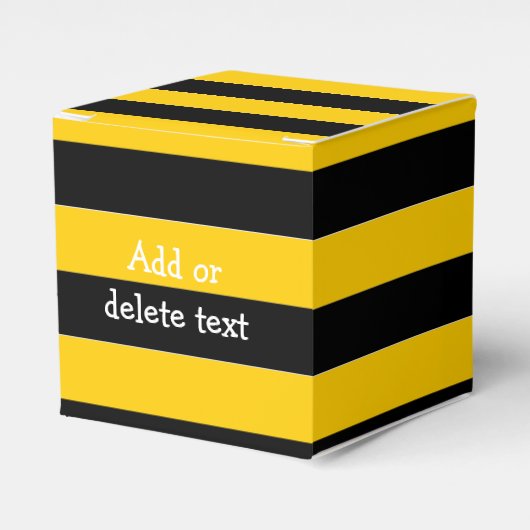 Bienenstreifen Geschenkschachtel (Vorderseite)