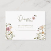 Bienenstromdusche Wildblume Windelwanne Begleitkarte (Vorderseite)