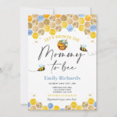 Bienenstube Einladung Blue Mommy zu sein (Vorderseite)