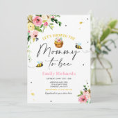 Bienenstube Einladung florale Mommy zu sein (Stehend Vorderseite)
