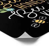 Bienenstück Alberne Bienenhonestraube Poster (Ecke)