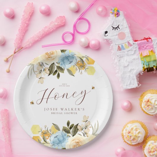Bienenstück-Brautparty Pappteller (Party)