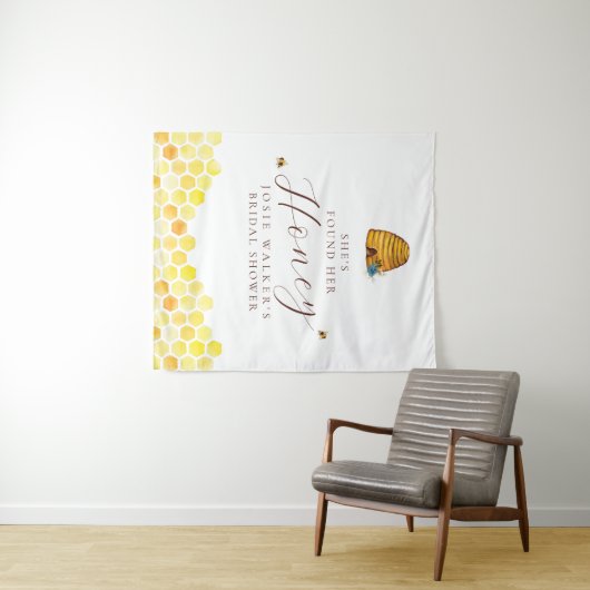 Bienenstück-Brautparty Wandteppich (Beispiel (Horizontal))