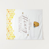 Bienenstück-Brautparty Wandteppich (Vorderseite (Horizontal))