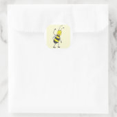 Bienenstück-Shirt | Eigene Bienensteilhand Runder Aufkleber (Tasche)