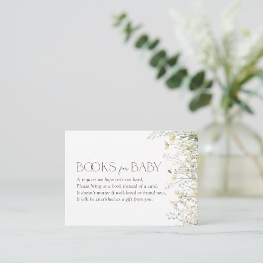 Bienenstudienbücher für Baby Begleitkarte (Stehend Vorderseite)