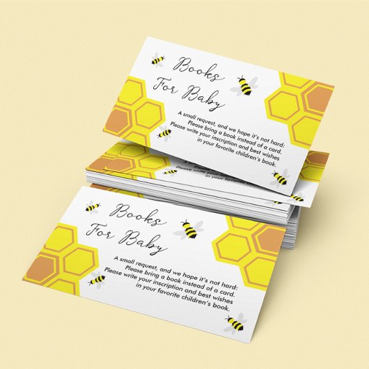 Bienenstudienbücher für Baby Begleitkarte