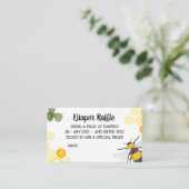 Bienenstudierkleidung Einstecknadel Mommy to Bee Begleitkarte (Stehend Vorderseite)