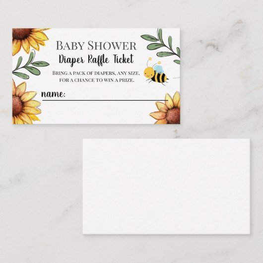 Bienenstudierkleidung Visitenkarte (Vorne/Hinten)