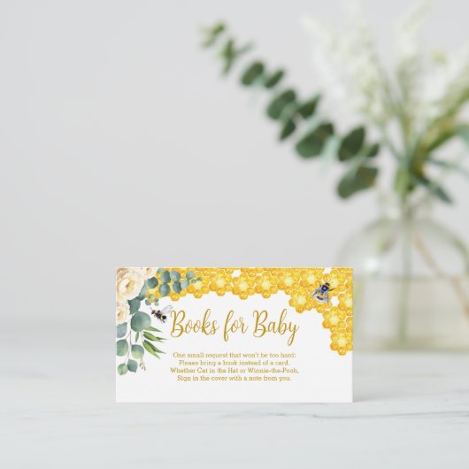 Bienenstudio-Bücher für Babykarten Begleitkarte (Stehend Vorderseite)
