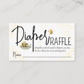Bienenstudio oder Girl Sweet Diaper Raffle Begleitkarte (Vorderseite)