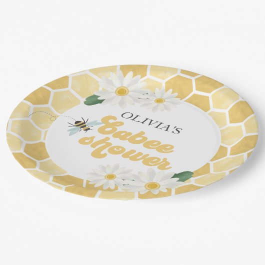 Bienenstudio Pappteller (Schrägansicht)