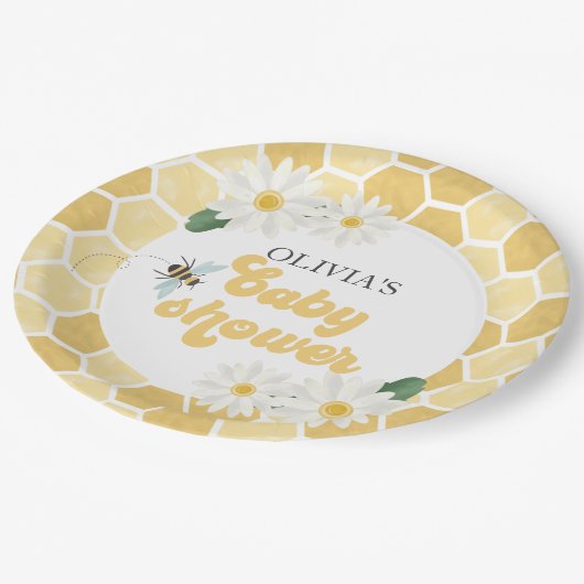 Bienenstudio Pappteller (Schrägansicht)