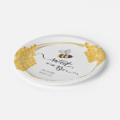 Bienenstudio-Set Pappteller (Schrägansicht)