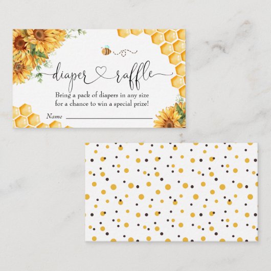 Bienenstuhldusche Begleitkarte (Vorne/Hinten)