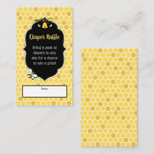 Bienenstuhldusche Begleitkarte (Vorne/Hinten)