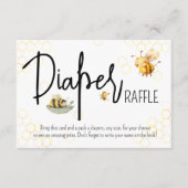 Bienenstuhlgeschlecht - Neutrale Sweet Diaper Raff Begleitkarte (Vorderseite)