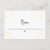 Bienenstuhlgeschlecht - Neutrale Sweet Diaper Raff Begleitkarte (Rückseite)