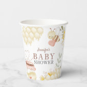 Bienenstuhlpapier-Cups Pappbecher (Rückseite)