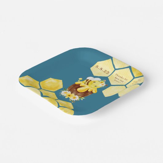 Bienenstuhlpapier-Platte Pappteller (Gewinkelt)