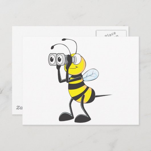 Bienensuche Postkarte (Vorne/Hinten)