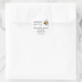Bienensymbol Runder Aufkleber (Tasche)