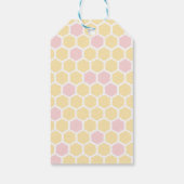 Bienentag 1. Geburtstag Blumenrosa danke Ihnen für Geschenkanhänger (Rückseite)