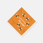 Bienentag 1. Geburtstag Party Napkins Serviette (Ecke)