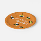 Bienentag 1. Geburtstag Teller (Schrägansicht)