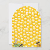 Bienentag Gelbe Biene erste Geburtstagsparty Einladung (Rückseite)