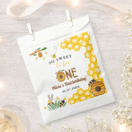 Bienentag Gelbe Biene erste Geburtstagsparty Geschenktütchen