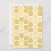 Bienentag Hummel 1. Geburtstag Daisy Einladung (Rückseite)