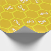 Bienentag Niedlich 1. Geburtstag Geschenkpapier (Ecke)