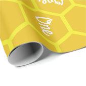 Bienentag Niedlich 1. Geburtstag Geschenkpapier (Rolleneckpunkt)