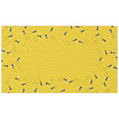 Bienentag Niedlich Honeycomb Erster Geburtstag Tis Tischdecke (Vorderseite (Horizontal))