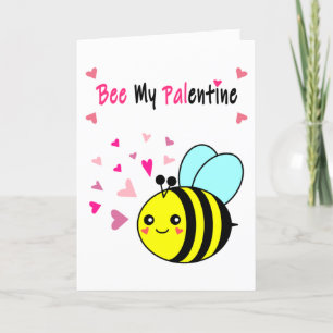 Bienentag Niedlicher Valentinstag Feiertagskarte