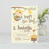 Bienentag-Party Einladung (Stehend Vorderseite)