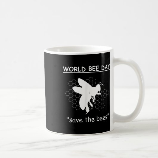 Bienentage - Rett der Bienen - Umwelt Kaffeetasse (Rechts)