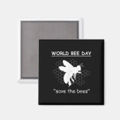 Bienentage - Rett der Bienen - Umwelt Magnet (Vorderseite/Rückseite)