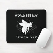 Bienentage - Rett der Bienen - Umwelt Mousepad (Mit Mouse)